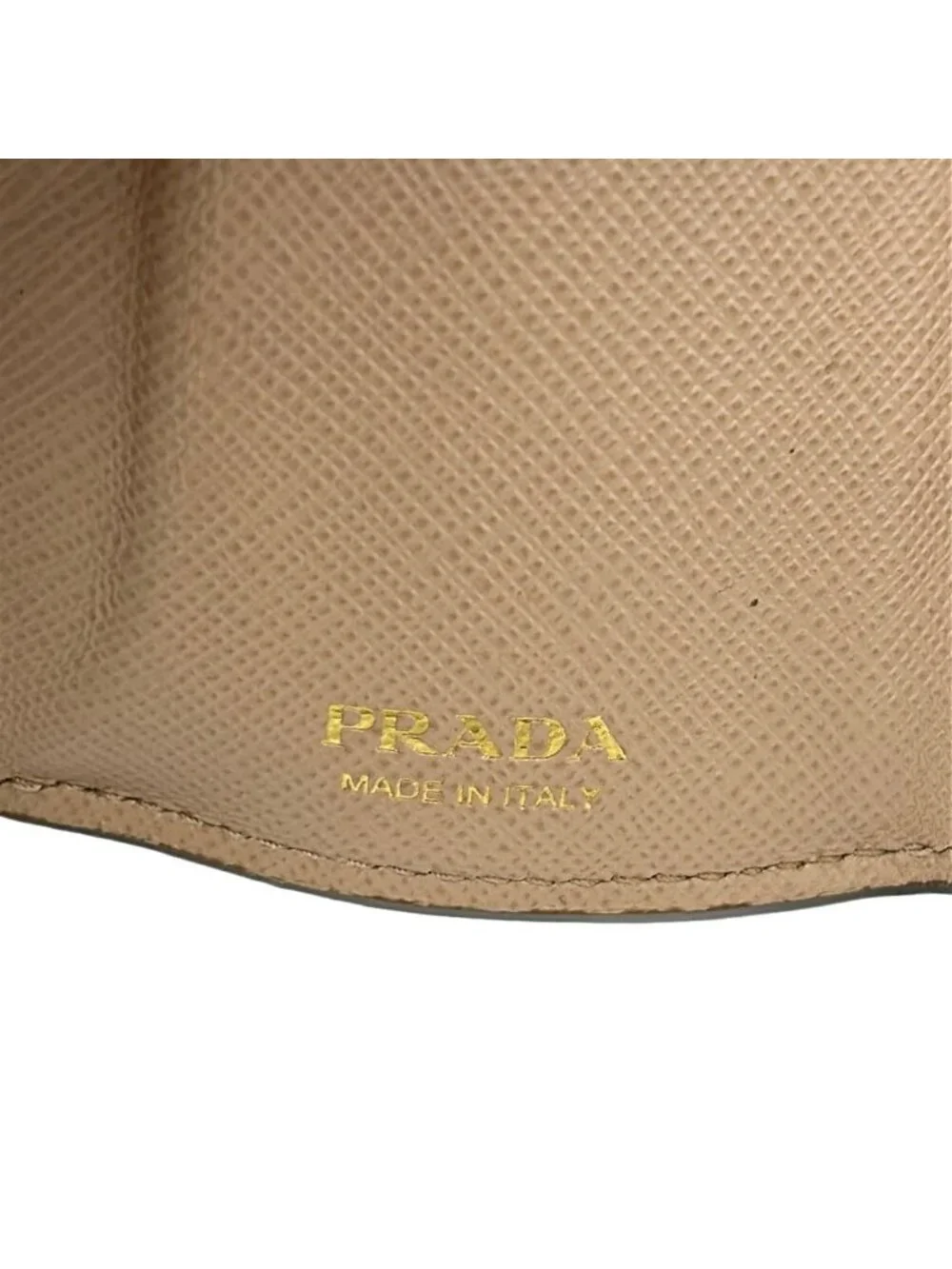Prada Beige Leather Wallet